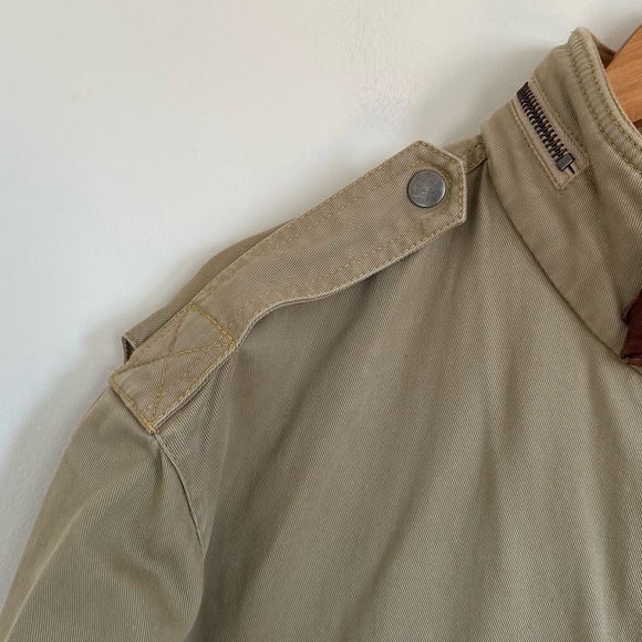 ORVIS Vintage Khaki Beige Chore Safari Field Utility Cotton Jacket Size XL 46-48 - Picture 4 of 16